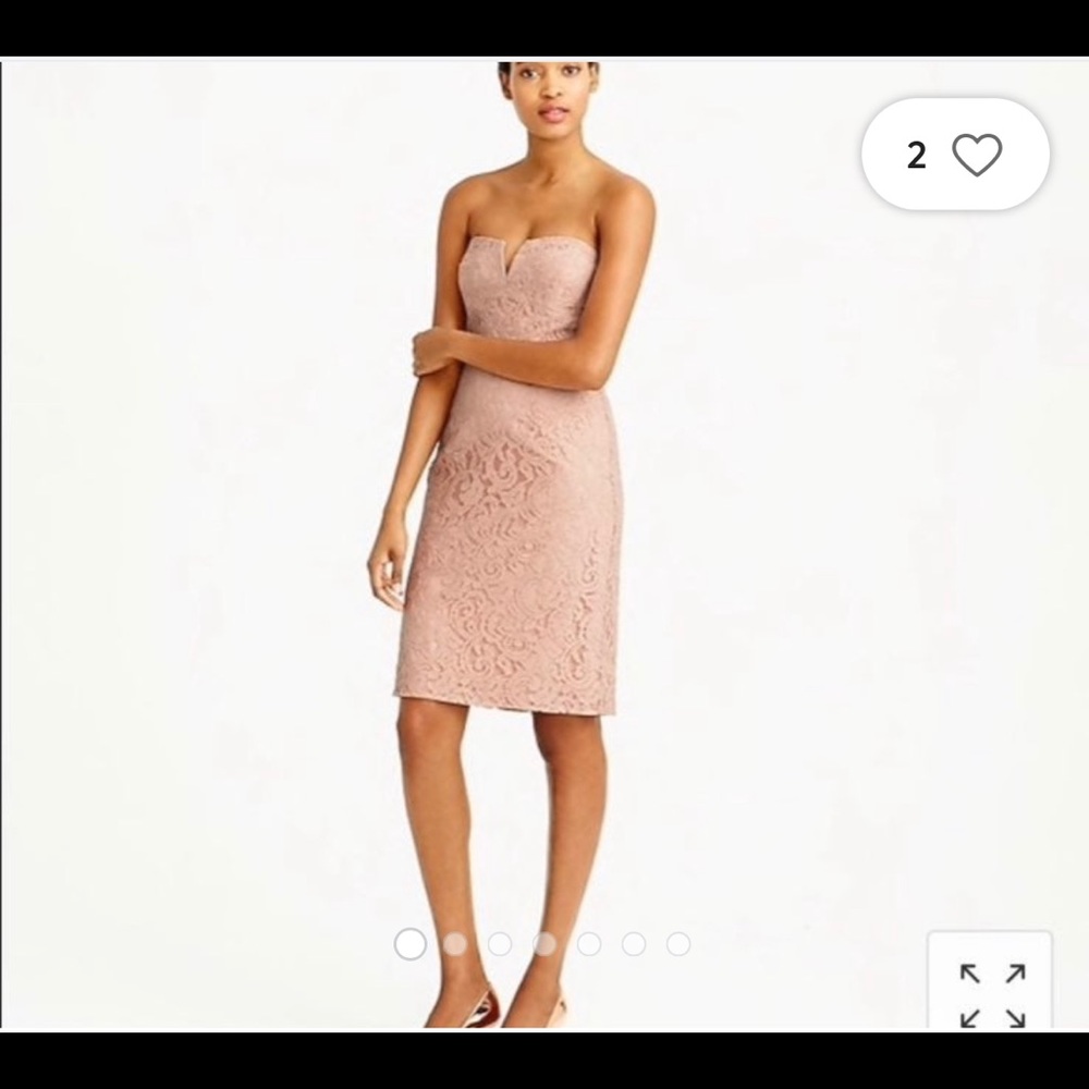 J. Crew cathleen dress in leavers lace